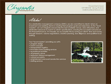 Tablet Screenshot of chrysaliseventshawaii.com